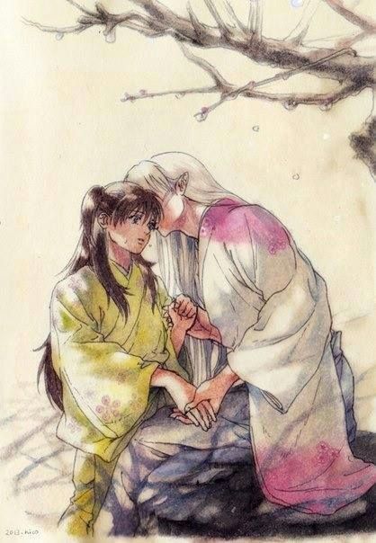 Rin And Sesshomaru, Seshomaru Y Rin, Inuyasha And Sesshomaru, Inuyasha Fan Art, Kagome And Inuyasha, Inuyasha, Anime Comics, Anime Shows, Anime Fanart