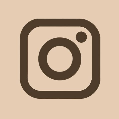 Beige Icons Instagram, Instagram Brown Icon, Aesthetic Icons For Instagram, Instagram Brown Aesthetic, Brown Instagram Icon, Beige Instagram Icon, Brown Icons Aesthetic, Icons Aesthetic Apps, Icons Aesthetic Instagram