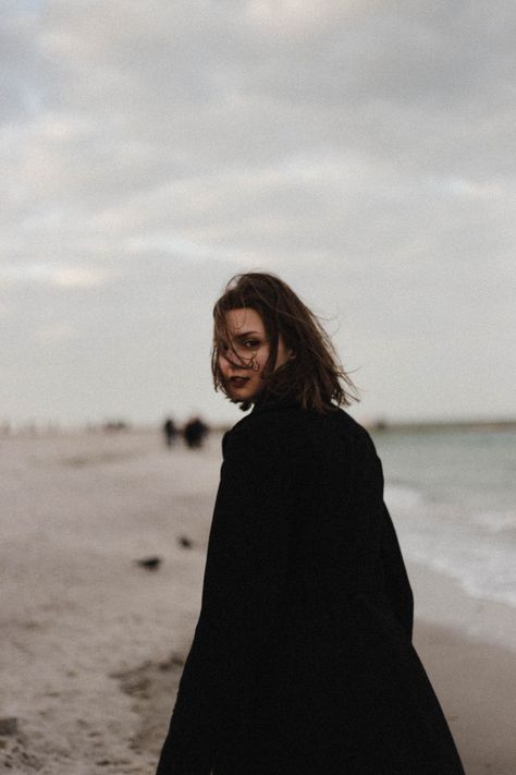 Film Photo, The Ocean, A Woman, Film, Hair