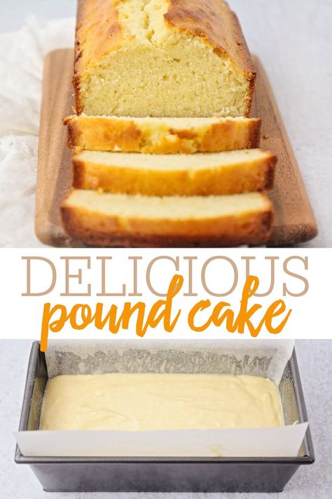 This deliciously easy pound cake is simply irresistible. It is moist, buttery, and will melt in your mouth! #poundcake #easypoundcake #cake #dessert #cakerecipe Best Pound Cake Recipe, Southern Pound Cake, Easy Pound Cake, Pound Cake Recipes Easy, Butter Pound Cake, Moist Pound Cake, Super Easy Desserts, Loaf Cake Recipes, Cream Cheese Pound Cake