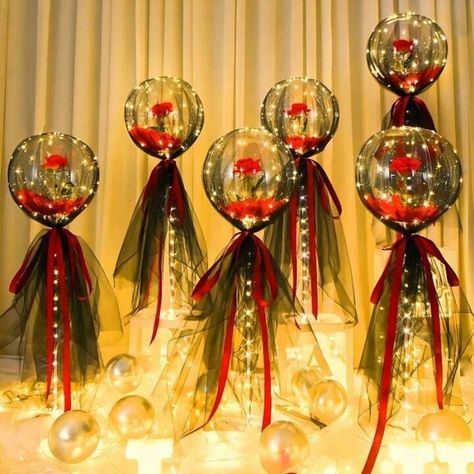 Bride To Be Decorations, Bobo Balloon, 40 Balloons, Pretty Balloons, Rose Ball, Flower For Wedding, 16 Balloons, Bouquet Home Decor, Led Lighting Diy