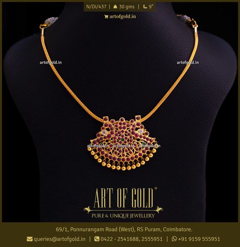 Antique Ruby Pendant Necklace Jigini Designs Gold, Dollars For Gold Chain, Addigai Necklace Gold, Gold Dollars For Chains, Ruby Pendant Indian, Attigai Necklace Gold, Ruby Necklace Indian Gold, Gold Pendant Indian, Ruby Pendant Set