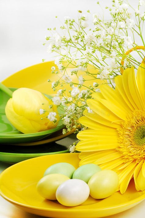 Easter table. Setting in green and yellow with eggs , #sponsored, #Setting, #table, #Easter, #eggs, #yellow #ad Easter Table Setting, Eggs Image, Easter Yellow, Setting Table, Easter Table Settings, About Easter, Homescreen Ideas, Easter Table, Business Advertising