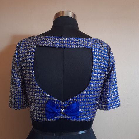 Diwali Wishes, Bow Blouse, Blue Bow, Blouse Patterns, Diwali, Blouse Designs, Dark Blue, Women's Top, Pattern