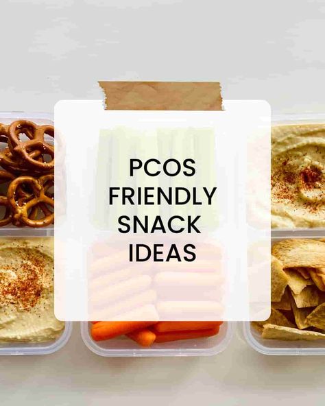 PCOS friendly snack ideas to stabilize blood sugars, balance hormones, prevent cravings, and improve insulin sensitivity. Insulin Resistance Snack Ideas, Blood Sugar Balancing Snacks, Snacks For Insulin Resistance, Insulin Resistance Snacks, Insuline Resistance, Insulin Resistance Diet Plan, High Sugar Foods, Insulin Sensitivity, Healthy Journey