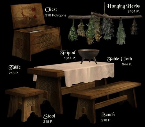 The Medieval Smithy SIMS 2: The Druid's Set Sims 2 Medieval, Medieval Sims 4 Cc Furniture, Sims 4 Medieval Cc Furniture, Medieval Sims 4, Sims 4 Medieval Cc, Ultimate Decades Challenge, Light Warrior, Sims 4 Historical Cc, Sims 4 Medieval