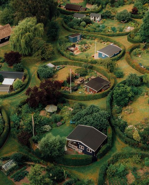 leo thomas on Twitter: "Circular gardens close to Copenhagen🫧… " Family Village Plans, Farm Village, Living Garden, Farmhouse Architecture, Farm Plans, Street Trees, Outdoor Photographer, Organic Living, Copenhagen Denmark