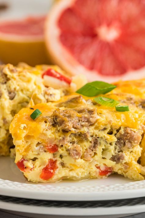 Sausage And Pepper Breakfast Casserole, Breakfast Casserole With Peppers And Onions, Breakfast Casserole With Peppers, Sausage Bacon Egg Casserole, Sausage And Egg Casserole, Crescent Casserole, Breakfast Peppers, Breakfast Crescent, The Best Breakfast Casserole