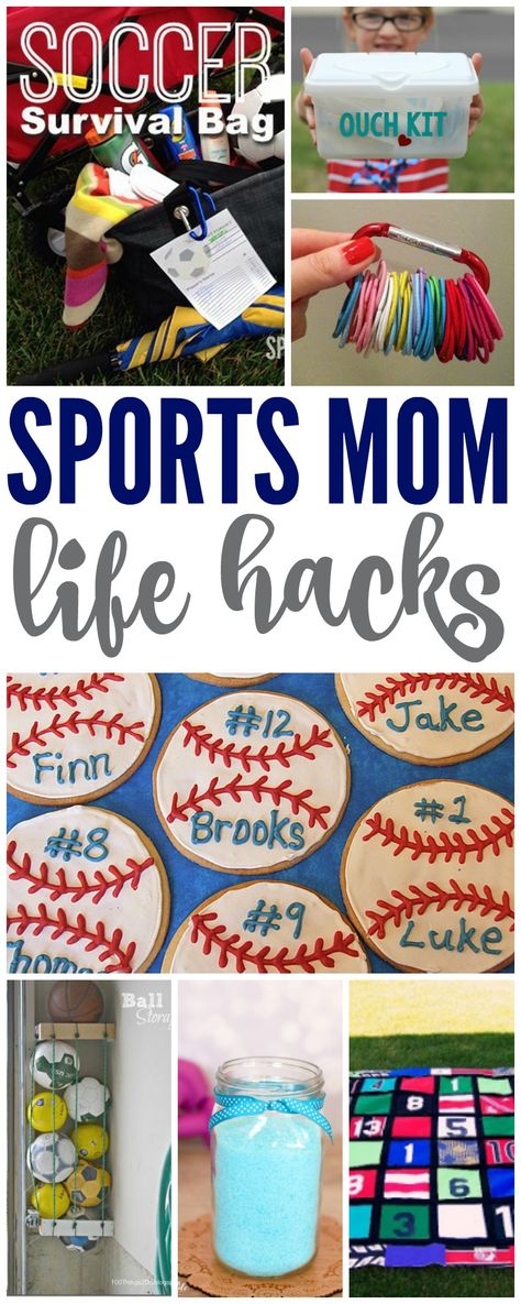 I have some AWESOME Genius Hacks for Sports Moms today! If you're a sports mom then check out these genius hacks to make your life easier! via @Passion4Savings Sports Mom Organization, Sports Mom Bag, Softball Team Mom, Sports Snacks, Team Snacks, Softball Life, Mom Life Hacks, Team Mom, Softball Team