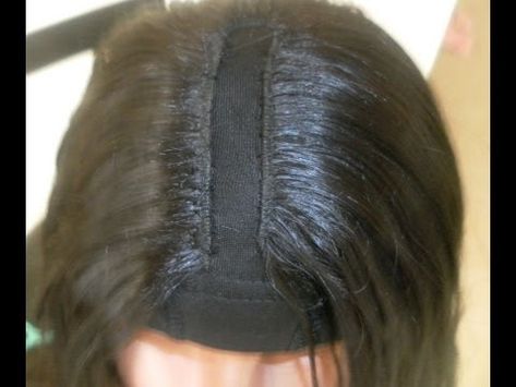 Make a U-Part Wig w/ combs! Diy U Part Wig How To Make, U Part Wig With Leave Out Hairstyles, Natural Hair Clip Ins, Larp Diy, Diy Natural Hair, Hair Clip Ins, Hair Doos, Diy Hair Extensions, Making Wigs