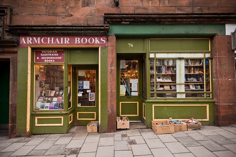 Armchair Books, Edinburgh, UK. Artisan Cafe, Scott Monument, Cozy Coffee Shop, Gallery Of Modern Art, Underground Cities, Shop Fronts, Edinburgh Scotland, New Town, Scotland Travel