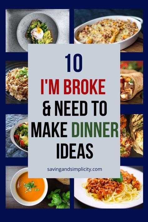 What To Make For Dinner When You Have No Food, Meals For When You're Broke, What To Make For Dinner With Nothing, What To Make With Nothing In Your Fridge, Dinner From Nothing, Dinner In A Pinch, What To Make When You Have No Food, Broke Dinner Ideas, Broke Meals