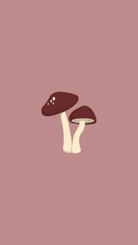 Purple Aesthetic Minimalist Wallpaper, Fall Aesthetic Lockscreen Iphone, Mushroom Phone Wallpaper Aesthetic, Purple Aesthetic Minimalist, Fall Aesthetic Purple, Fall Lockscreen Iphone, Pink Mushroom Wallpaper, Mushroom Lockscreen, Fall Minimalist Wallpaper Iphone