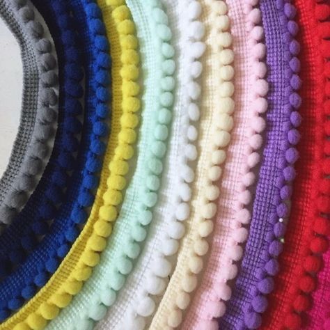 5 yard Lace Fabric Sewing Accessories Pompom Trim Pom Pom Decoration Tassel Ball Fringe Ribbon DIY Material Craft Apparel _ - AliExpress Mobile Pom Pom Lace, Pom Pom Decorations, Sewing Lace, Ribbon Diy, Sewing Ribbon, Diy Ribbon, Craft Accessories, Fabric Sewing, Diy Materials