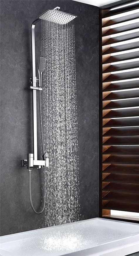 Showers Remodel, Shower Bathroom Ideas, Shower Curtain Ideas, Cubicle Design, Accessible Bathroom Design, Shower Tiles, Toilet Room Decor, Small Bathroom With Shower, Copper Kitchen Decor