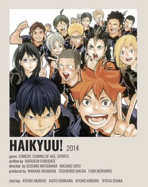 Haikyuu Poster, Kaito Ishikawa, Haruichi Furudate, Anime Poster, Anime Cover Photo, Movie Posters Minimalist, Ishikawa, Haikyuu Fanart, Movie Titles