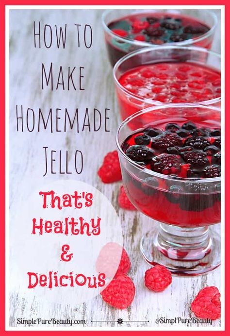 Make homemade jello that's healthy & delicious with these jello recipes. So many flavors to choose from and only healthy ingredients!! #jello #gelatin Homemade Jello, Gelatin Recipes, Gelatin Dessert, Jello Recipes, Jell O, Being Honest, Ultrasonic Cleaner, How To Make Homemade, Pure Beauty