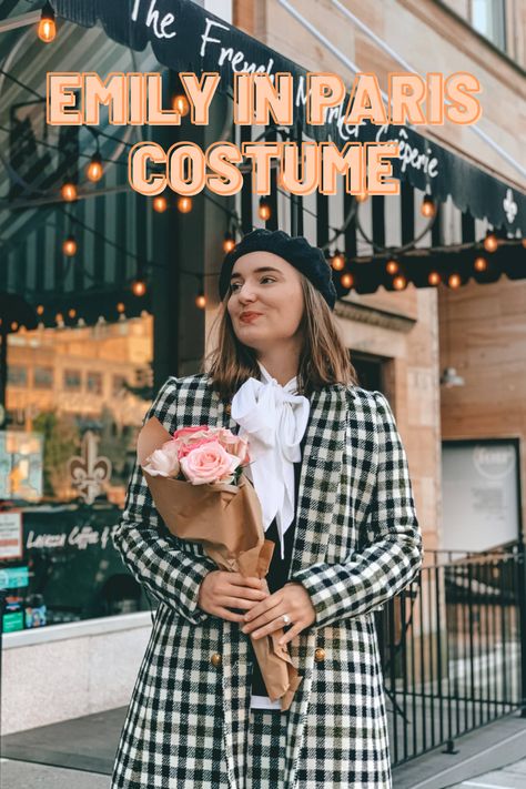 #HalloweenCostume #EmilyinParis #Halloween #EasyCostume #CheapCostume Emily In Paris Halloween Costume, Emily In Paris Costume, Paris Halloween Costume, Paris Costume, Paris Halloween, Parisian Outfits, Cheap Costumes, Homemade Halloween Costumes, Paris Look