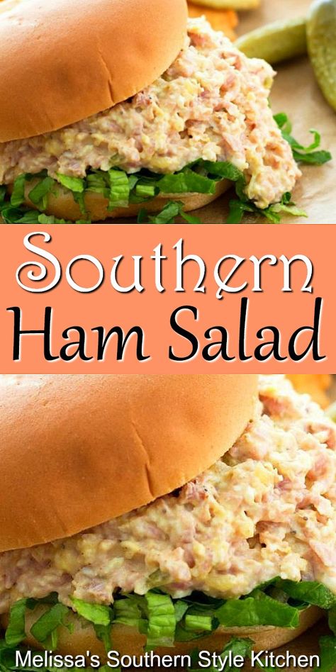 Southern Ham, Ham Salad Recipes, Leftover Ham Recipes, Meat Salad, Christmas Ham, Ham Salad, Sandwich Fillings, Sandwich Spread, Ham Recipes