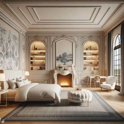 French Chateau Bedroom, Chateau Bedroom, Granite Stone, French Chateau, House Interior, Hotel, Interior Design, Bedroom, Design