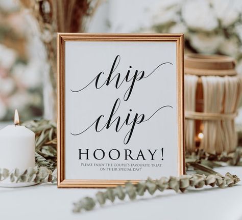 Wedding Chips And Dip, Chip Table Wedding, Chip Station Wedding, Appetizer Sign Wedding, Cookie Sign Wedding, Engagement Party Table Signs, Chip Party Display, Chip And Dip Bar Wedding, Wedding Reception Cookie Bar