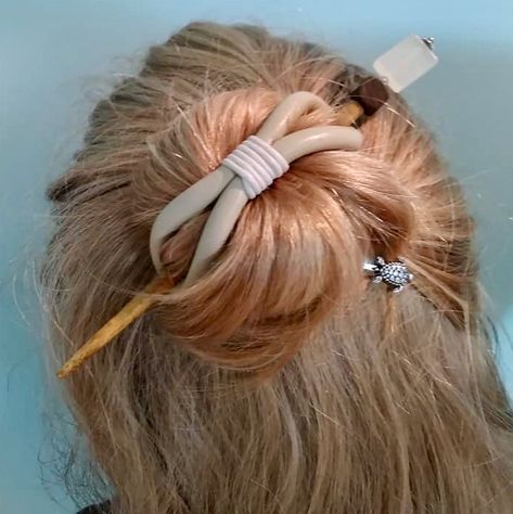 Cute! Leather 8 with designer hair stick for a half up bun hairstyle. Love the tiny turtle bobby embellishment! #shorthair #blonde #hairstyles #natural #turtles www.lillarose.biz/SheGlows Half Up Bun, Mom Hair, Hairstyles Natural, Blonde Hairstyles, Tiny Turtle, Bun Hairstyle, Mom Hairstyles, Hair Stick, Cool Hair Color