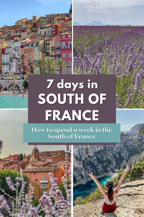 Provence is a region where nature, history and culture come together and where visitors can enjoy the beauty of French lifestyle. Because it's a popular and ideal destination for many tourists, we've created a 7 day itinerary to the world famous Provence. Having visited the South of France several times ourselves, we'd like to share our own experiences and tips in this itinerary. Our 7 day South of France itinerary has been created to show you the best of what the South of France has to offer. South Of France Itinerary, France Itinerary, French Lifestyle, France Travel Guide, Travel Around Europe, Backpacking Europe, Visit France, Beautiful Travel Destinations, The French Riviera