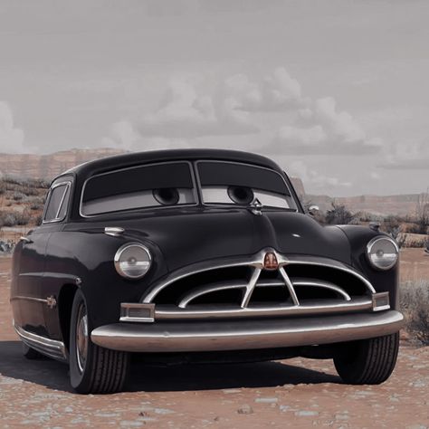 Cars Doc Hudson, Doc Cars, Cars Disney Characters, Doc From Cars, Cars Icons Aesthetic, Black Car From Cars Movie, Doc Hudson Cars, Cars Icons Disney, Car Movie