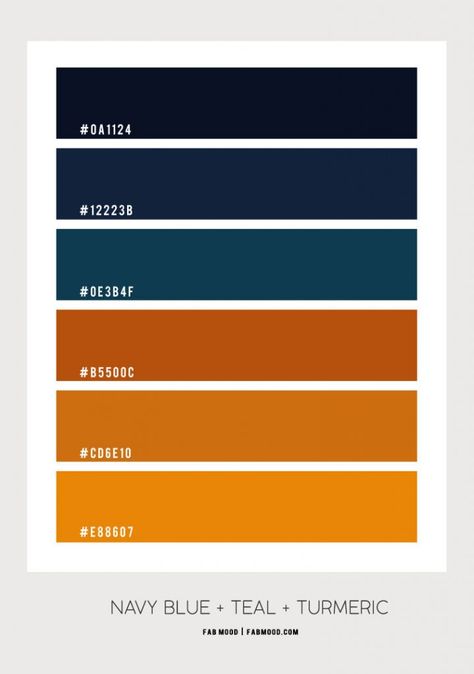 Navy Blue and Turmeric Living Room Coastal Cowgirl Wallpaper, Blue And Orange Living Room, Cowgirl Wallpaper, Burnt Orange Living Room, Navy Living Rooms, Orange Rooms, Wallpaper Macbook, Navy Blue Walls, Orange Color Palettes