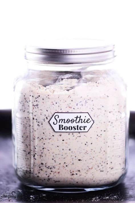 Smoothie Booster Recipe - The Gunny Sack Recipe With Protein Powder, Smoothie Boosters, Flax Seed Benefits, Gunny Sack, Protein Smoothies, Flax Seed Recipes, Bagel Sandwich, Smoothie Mix, Smoothie Prep