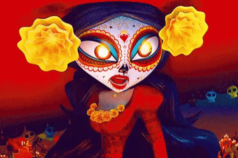 Marisol is the Daughter of La Muerte and Xibalba her brother Santos i… #fanfiction #Fanfiction #amreading #books #wattpad Book Of Life Movie, Day Of The Dead Mask, Dora The Explorer, Popular Books, Aesthetic Images, Disney And Dreamworks, Inspirational Books, Book Of Life, Dia De Muertos