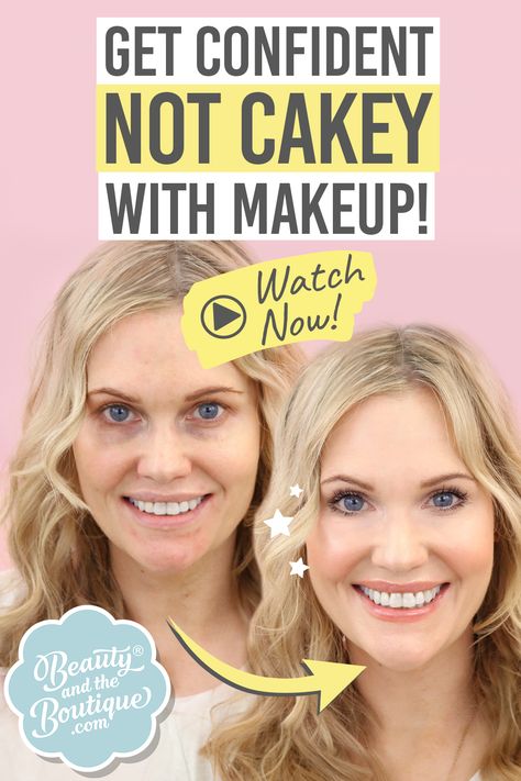 Get Confident Not Cakey With Makeup! Watch Now! Makeup Not Cakey, Avoid Cakey Makeup, Quick Makeup Routine, Cakey Makeup, Makeup Skills, Beauty Tutorial, Pretty Lashes, Berry Lips, Quick Makeup