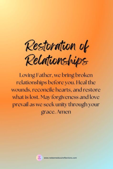 Let us pray for healing, forgiveness, and renewed connections. #relationships #healing #forgiveness #prayer Forgiveness Prayer, Intercession Prayers, Pray For Healing, Prayer For Forgiveness, Good Night Prayer Quotes, Relationship Prayer, Prayer For Love, Healing Relationships, Morning Prayer Quotes