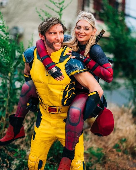 Deadpool And Lady Deadpool Costume, Deadpool And Wolverine Couples Costume, Deadpool Wolverine Costume, Deadpool And Wolverine Couple Costume, Deadpool Couple Costume, Lady Deadpool Costume, Deadpool And Wolverine Costume, Deadpool Girlfriend, Female Deadpool Costume