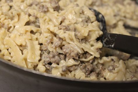 Ground Beef Stroganoff - My Food Storage Cookbook Recipe In A Jar, Meal In A Jar, Ground Beef Stroganoff, Cup Noodles, Meals In A Jar, Beef Stroganoff, My Food, Recipe Card, Food Pantry