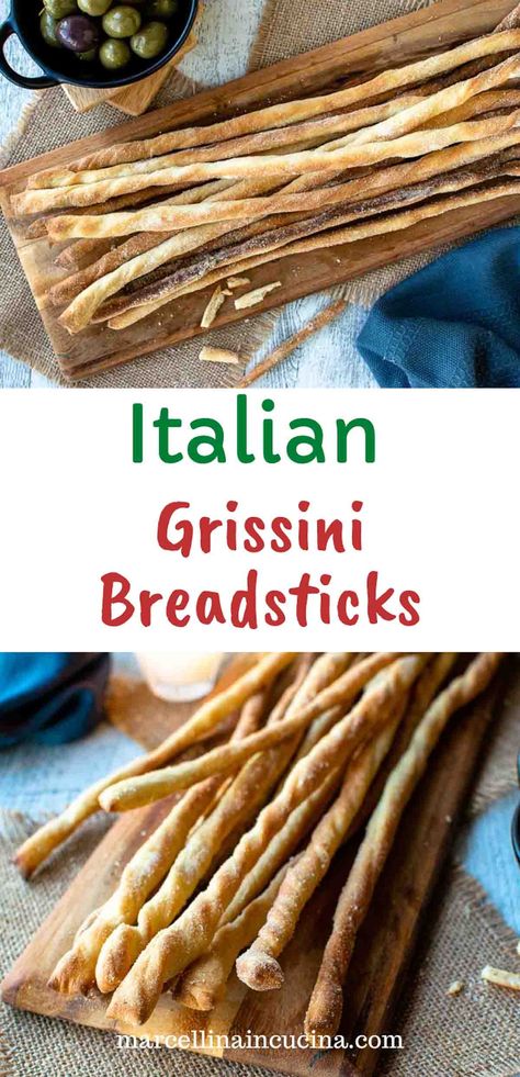 Crunchy Breadsticks Recipe, Grissini Recipe, Breadstick Recipe, Cheese And Onion Pie, Wood Fired Oven Recipes, Breadsticks Easy, Foccacia Recipe, Antipasto Recipes, Yeast Bread Rolls