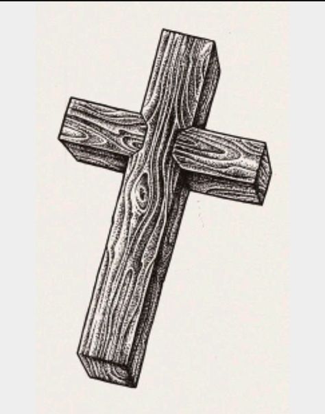 Old Rugged Cross Art, Wooden Cross Tattoos, Wood Tattoo, Cross Drawing, Hat Burning, Tattoos Sleeve, Cross Tattoos For Women, Cross Pictures, Cross Tattoo For Men