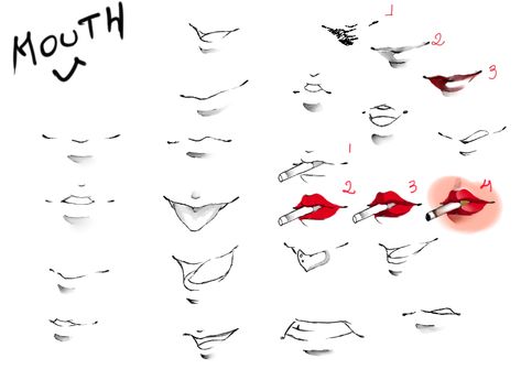 I've had some people ask me about the mouth expressions and stuff in my comics. So I figured I'd make a little 5 minute expression thingy here with Megatron. Just some small differences in the mout... How To Draw Anime Lips Female, Lip Tutorial Drawing, Manga Mouth, Anime Mouth Drawing, Cartoon Mouths, Anime Mouths, Smile Drawing, Anime Lips, Lip Tutorial