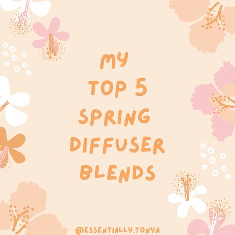 Spring is in the sir so I am sharing my too 5 Spring essential oil blends #essentialoilblends #diffuserblends #diffuser #essentialoilsuses #essentialoiltips Spring Essential Oil Blends, Essential Oil Candle Blends, Spring Diffuser Blends, Spring Allergies, Essential Oil Blends Recipes, Spring Essentials, Diffuser Recipes, Essential Oil Diffuser Blends, Oil Diffuser Blends