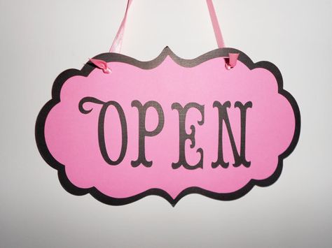 Open & Closed Signs, Closed Sign, Sign For Bedroom, Die Cut Card, Retail Signage, Beauty Shopping, Formal Nails, Shop Sign, Nails Tumblr