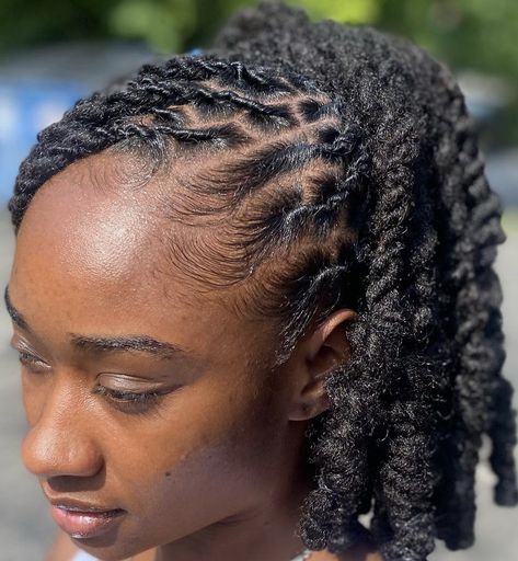 Loc Ponytail, Locs Goddess, Stretched Hair, Loc Goals, Loc Nation, Dreads Styles For Women, Girls School Hairstyles, Dread Styles, Locs Styles