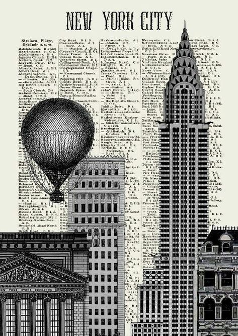 Drawing New York, Newspaper Art, Free To Use Images, Book Page Art, Dictionary Art, Wow Art, Media Painting, Stock Exchange, Mixed Media Painting