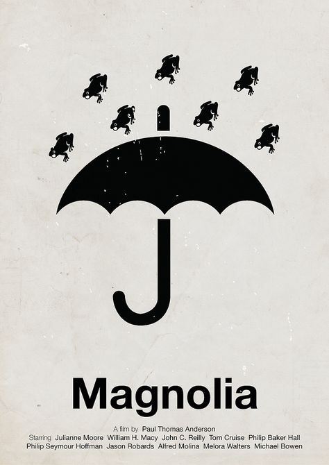 'Magnolia' pictogram movie poster | da Viktor Hertz Magnolia 1999, Magnolia Movie, Cinema Stills, Films Posters, Paul Thomas Anderson, Tv Posters, Minimalistic Poster, Thomas Anderson, Best Movie Posters