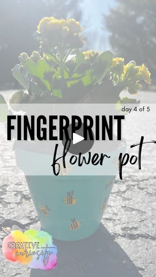 1.6K views · 364 reactions | I’m obsessed with my kids fingerprints and making a little DIY flower pot is the perfect little creation for them to make for Mothers Day!

Comment FLOWER and I’ll send the supplies right to your inbox 💐

It’s so simple to make. Just grab a terracotta pot, acrylic paint, mod podge, and a flower and you’re good to go.

Simple. Sentimental. So sweet. 🌸

You could do bees like shown here or you could make their fingerprints into flowers, strawberries, hearts, birds, anything you want! ✨

#mothersday #mothersdaygift #mothersdaygiftideas #mothersdaydiy #diygift #toddler #toddleractivities #spring #flowers #fyp | Creative Curiosity | Fitz and The Tantrums · I Just Wanna Shine Diy Flower Pot, Preschool Activities Toddler, Diy Flower Pots, Diy Mothers Day Gifts, Terracotta Pot, Mother's Day Diy, Mothersday Gifts, Mod Podge, Terracotta Pots