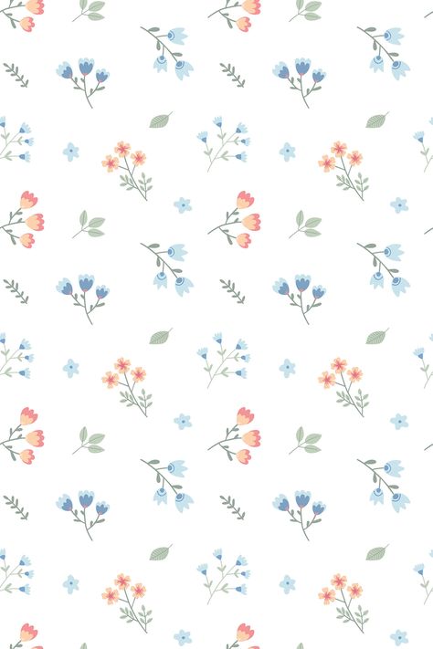 Floral nursery wallpaper - Peel and Stick or Non-Pasted Time flies - choose a peel-and-stick wallpaper design from Fancy Walls and change it as often as you want. Say no to boring walls, say yes to fancy walls. Stick On Wallpaper Ideas, Small Floral Design, Blue Floral Pattern Wallpaper, Blue Flower Pattern, Blue Floral Background Wallpapers, Simple Blue Flower Wallpaper, Blue Floral Wallpaper Nursery, White Flower Wallpaper, Birght Flower Wallpaper For Nursery