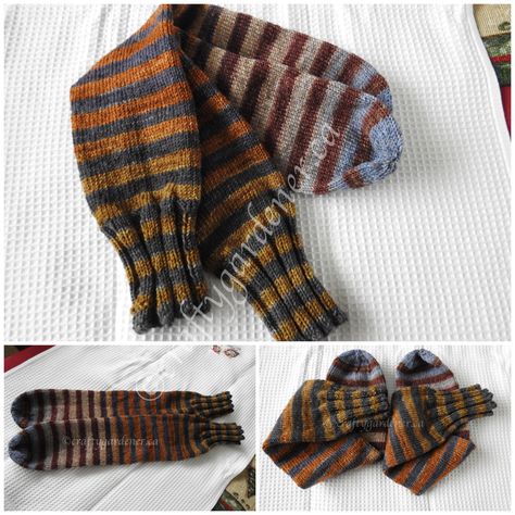 Striped Socks Knit, Tube Socks Knitting Pattern Free, Lots Of Socks, Striped Tube Socks, Free Knitting Patterns For Women, Old Dog, Sock Knitting Patterns, Yarn Store, Knitted Slippers