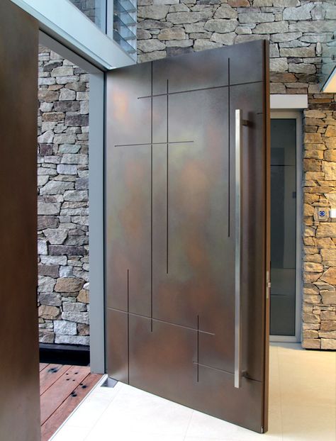 Experience the breathtaking bespoke designs of the doors, created by those who came together with their mind , eyes , hands , love and passion to reveal what is to them the most honest form of art . #maindoor designs #maindoor ideas #metal door designs #entrance maindoor designs #aluminr doors #luxury maindoors Modern Entrance Door, Metal Front Door, Main Entrance Door Design, Contemporary Front Doors, Main Entrance Door, Modern Entrance, Modern Front Door, Entrance Door Design, Door Design Modern