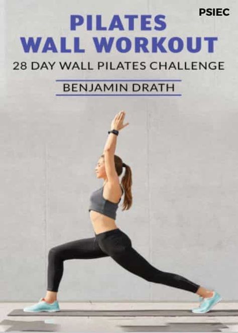 28 Day Wall Pilates, 28 Day Wall Pilates Challenge, Pilates Wall Workout, Wall Pilates Challenge, Pilates Wall, Workout Book, Wall Yoga, Pilates Workout Plan, Wall Pilates