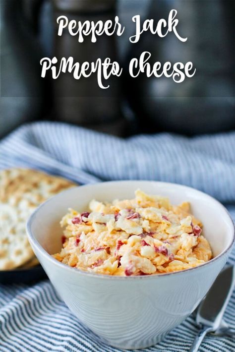 Easy 4 ingredient Pepper Jack Pimento Cheese Pepperjack Pimento Cheese, Pepper Jack Pimento Cheese Recipe, Slow Cooker Lazy Lasagna, Cheesy Snack Mix, Old Fashioned Pimento Cheese Recipe, Pimento Cheese Appetizer, Pimento Cheese Recipe, Pimento Cheese Dip, Pimento Cheese Spread