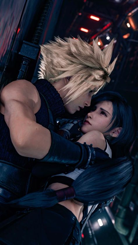 Cloud And Tifa Wallpaper, Sneaky Link Aesthetic, Ff7 Wallpaper, Cloti Ff7, Tifa Ff7, Ff7 Remake, Aesthetic Game, Final Fantasy Vii Cloud, Final Fantasy Cloud